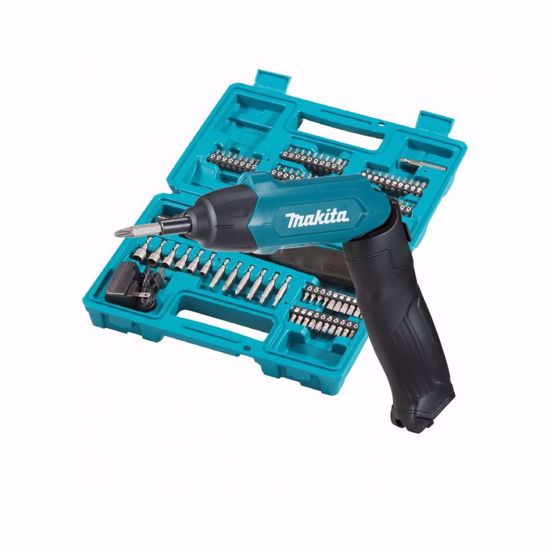 Picture of Makita DF001DW 3.6V Cordless Screwdriver c/w 81pcs Bit Set
